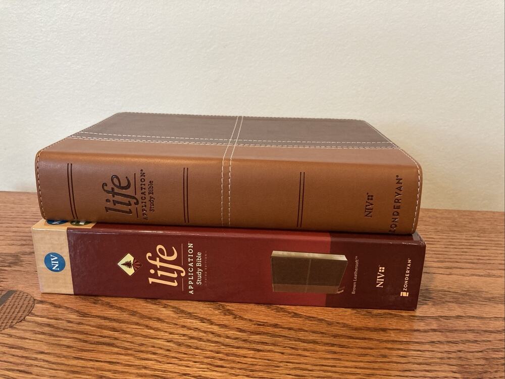 Brand New! NIV Life Application Study Bible | 3rd Edition | Brown Leathersoft